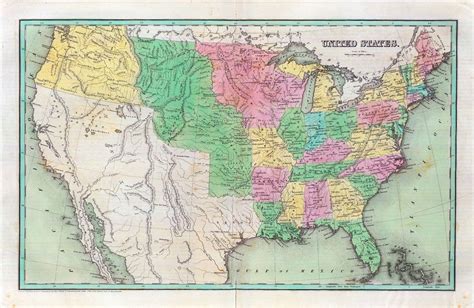 Old Map of The United States of America